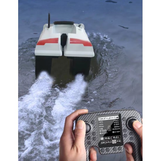 (TÜRKÇE) DİL GPS KONUM OTO PİLOT EVE DONUS SUALTI DERINLIK SICAK VE SOVUK GÖSTERIR 2 PİLLE ÇANTALI