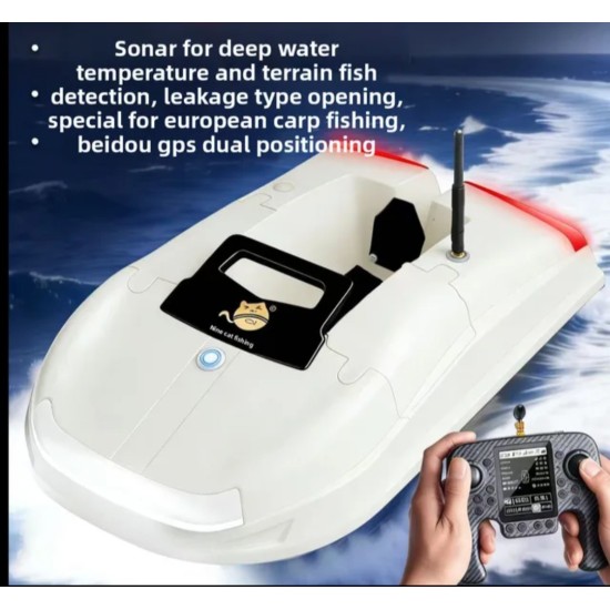 (TÜRKÇE) DİL GPS KONUM OTO PİLOT EVE DONUS SUALTI DERINLIK SICAK VE SOVUK GÖSTERIR 2 PİLLE ÇANTALI