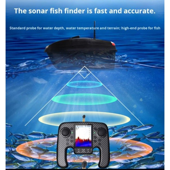 (TÜRKÇE) DİL GPS KONUM OTO PİLOT EVE DONUS SUALTI DERINLIK SICAK VE SOVUK GÖSTERIR 2 PİLLE ÇANTALI