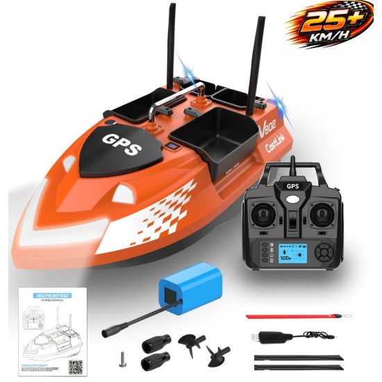 V802 Pro GPS Model 160 Konum 4 Hazne Oto Pilot Eve Dünüş Sabıt Hız 500m 12000Mah pille